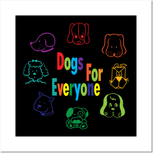 Dogs for everyone (color mixed breed) Posters and Art